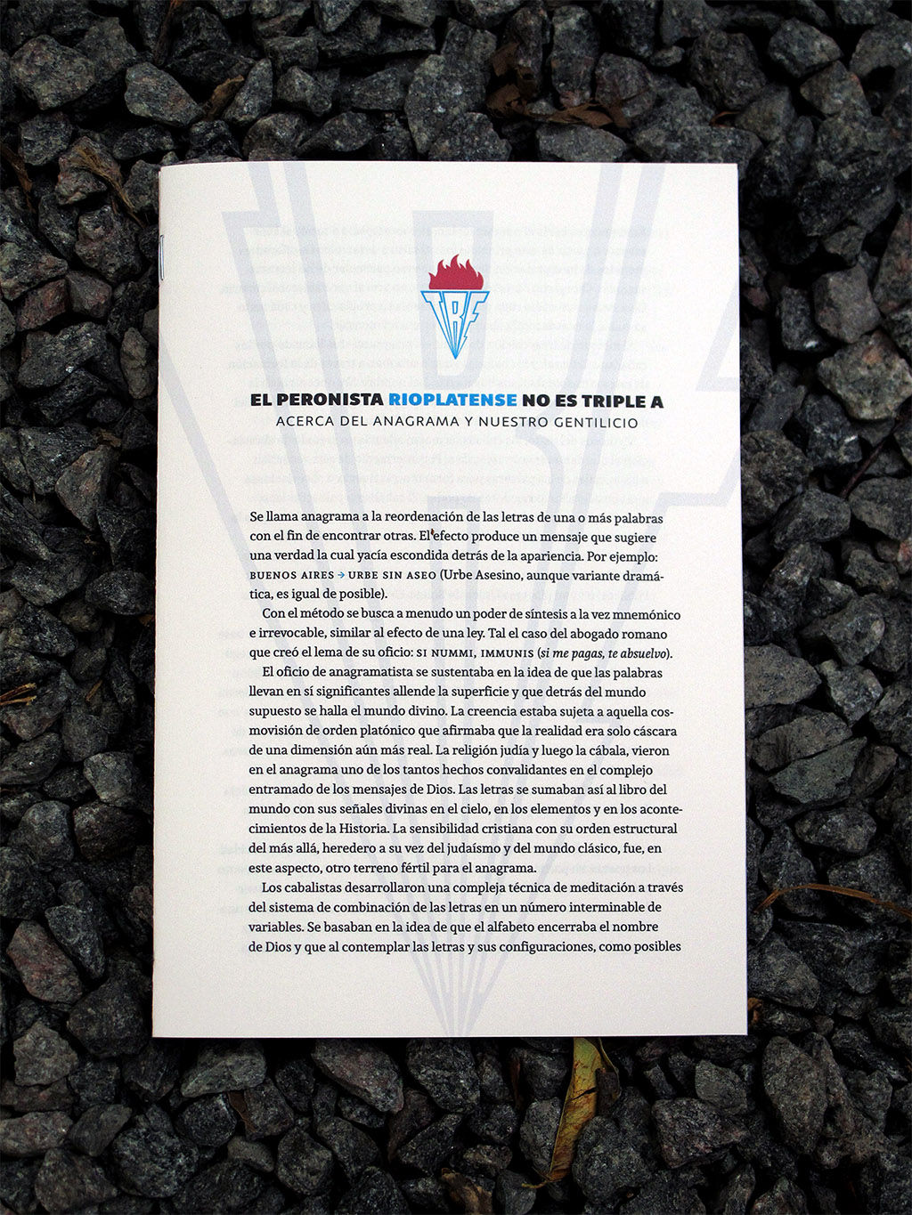 El peronista rioplatense no es triple A by Iván Ouler. Anagrammatic map of South America