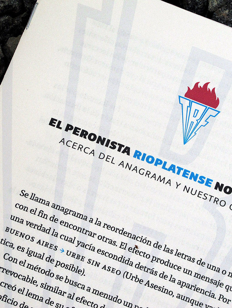 El peronista rioplatense no es triple A by Iván Ouler. Anagrammatic map of South America