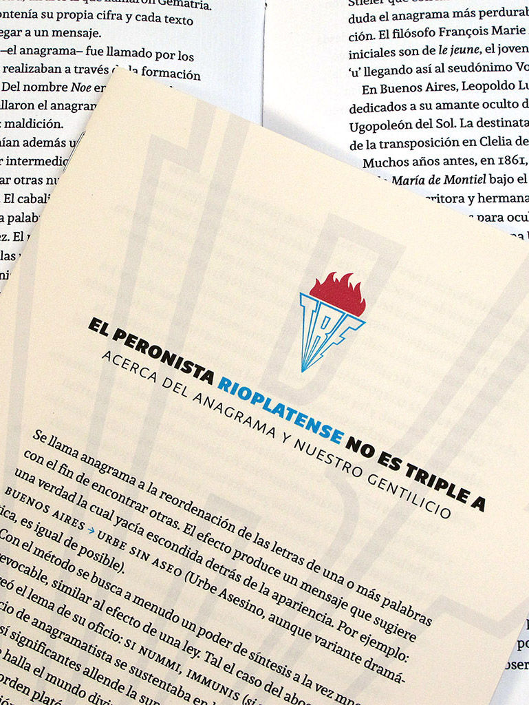 El peronista rioplatense no es triple A by Iván Ouler. Anagrammatic map of South America