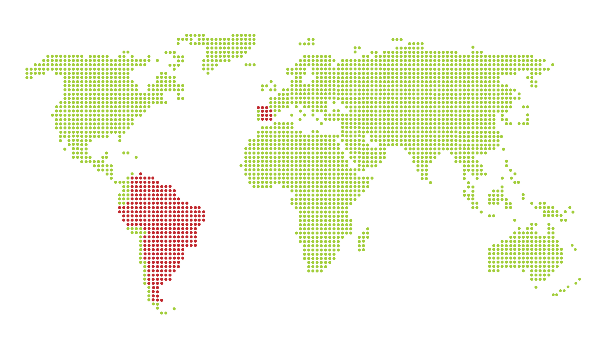 Map of Guarani language regions